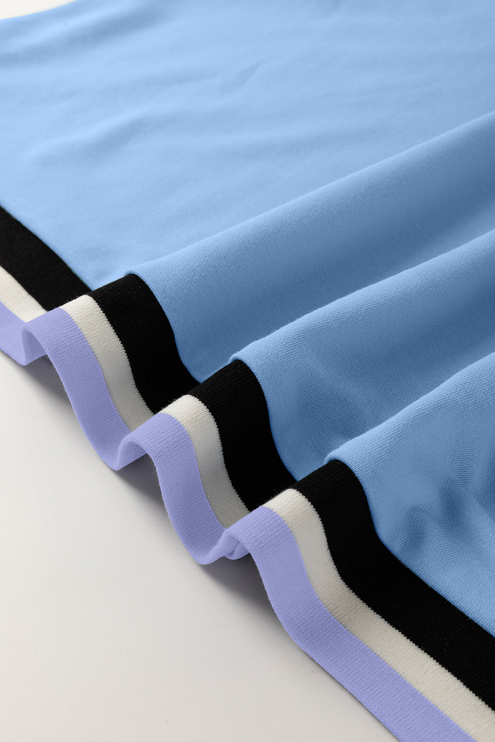 Myosotis Contrast Trim V Neck Sleeveless Mini Dress - MAD RUFFI