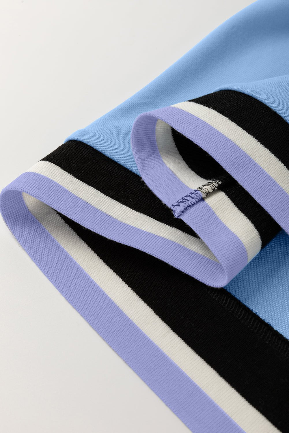 Myosotis Contrast Trim V Neck Sleeveless Mini Dress - MAD RUFFI