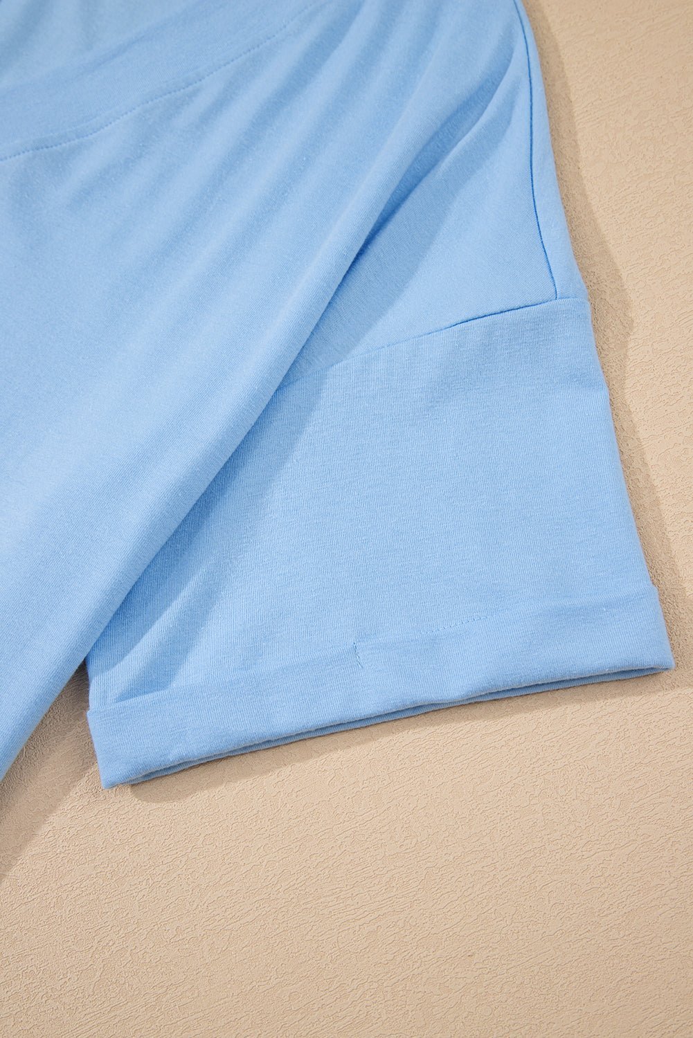 Myosotis Loose Half Sleeve V Neck Plain Romper - MAD RUFFI