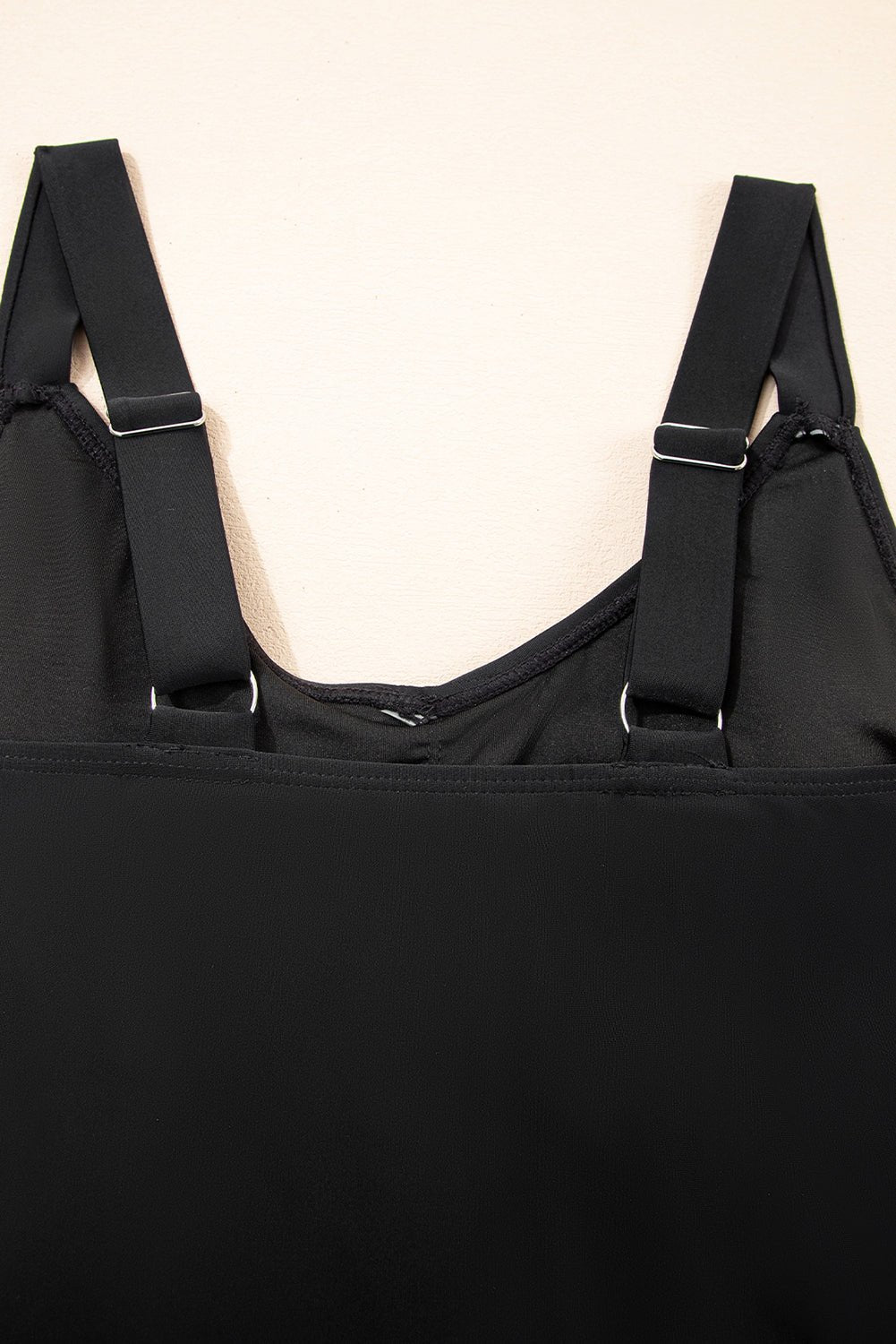 Navy Blue Adjustable Straps Cutout Ruched Knot Slit One Piece Swim Dress - MAD RUFFI