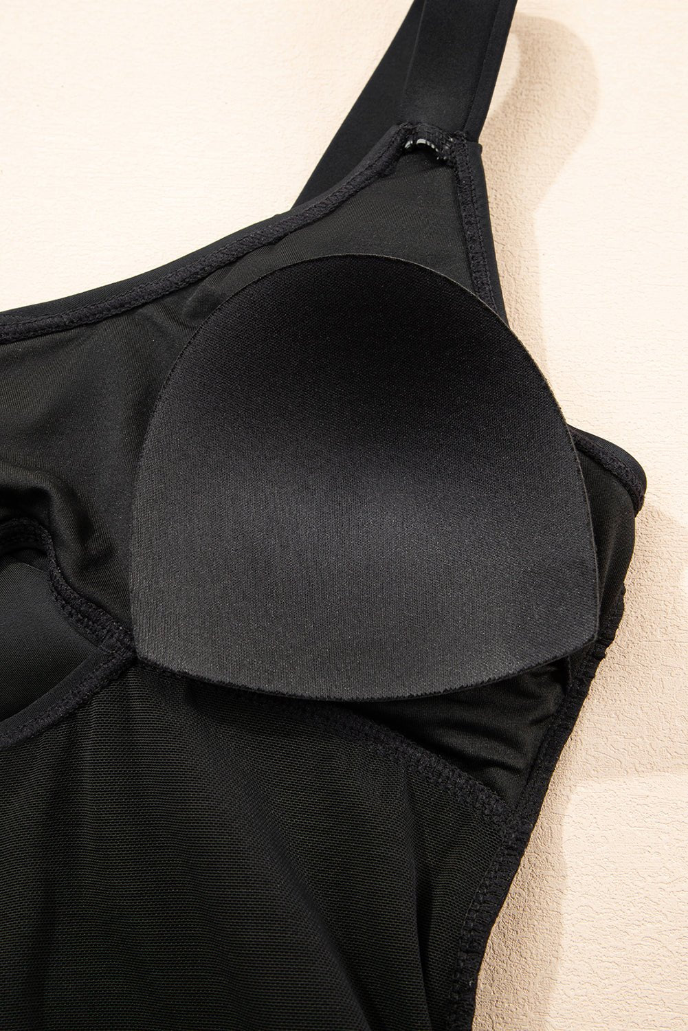 Navy Blue Adjustable Straps Cutout Ruched Knot Slit One Piece Swim Dress - MAD RUFFI