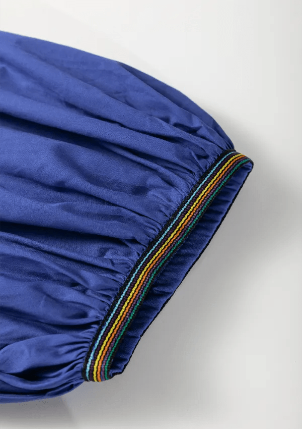 Notched Puff Sleeve Mini Dress - MAD RUFFI