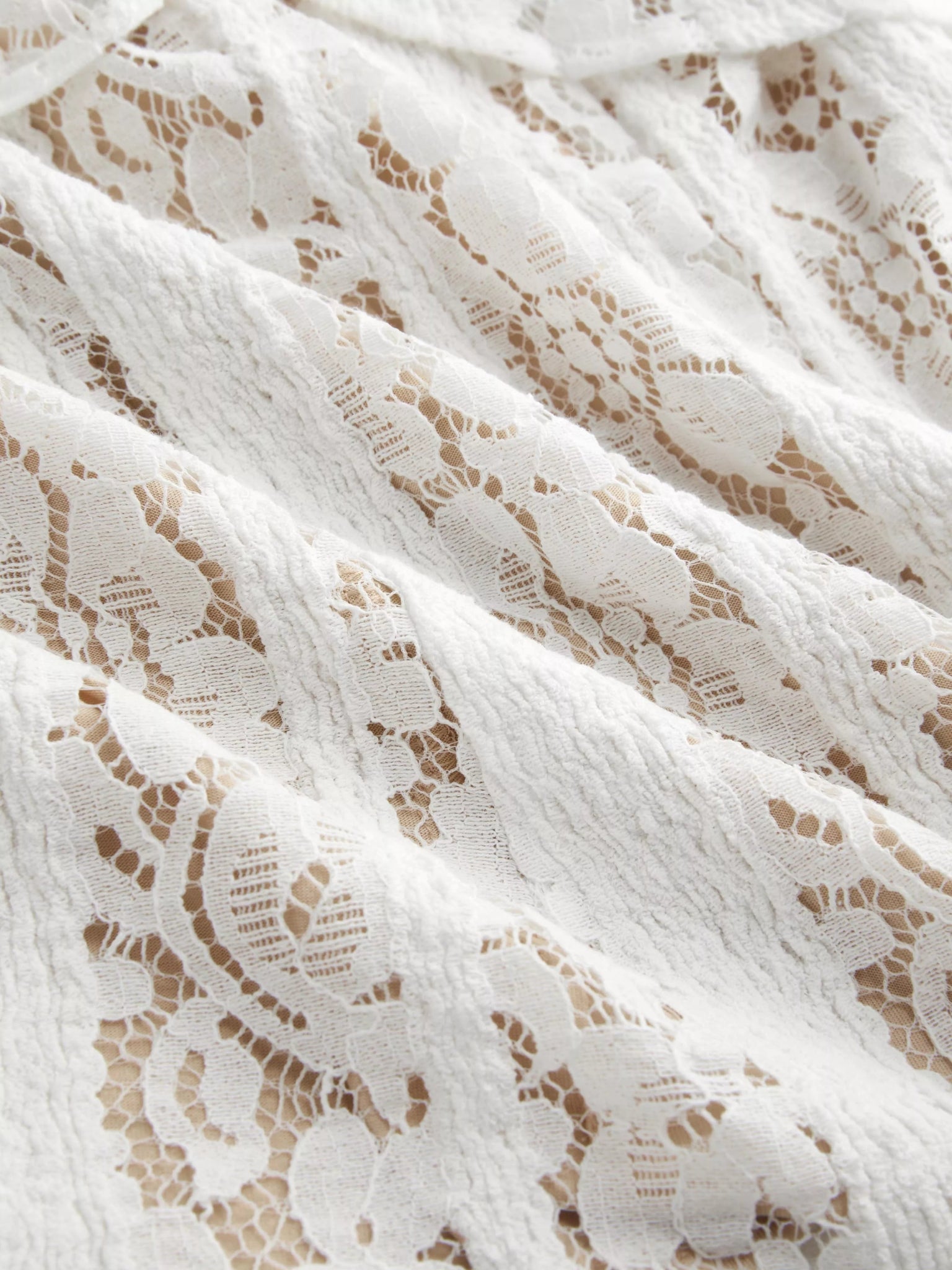 Off - Shoulder Lace Top with Bell Sleeves - MAD RUFFI