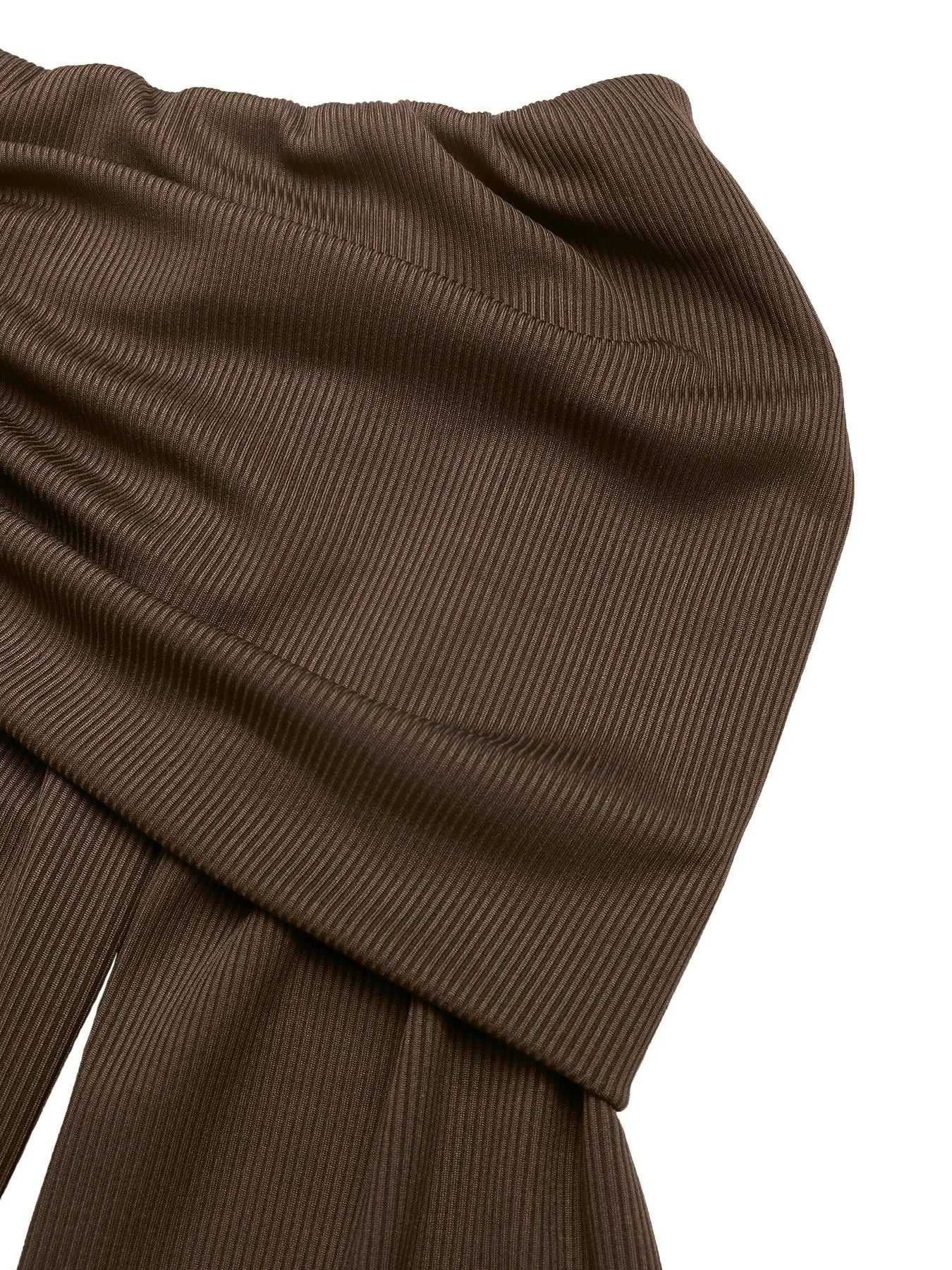 Off - Shoulder Long Sleeve Bodycon Maxi Dress - MAD RUFFI