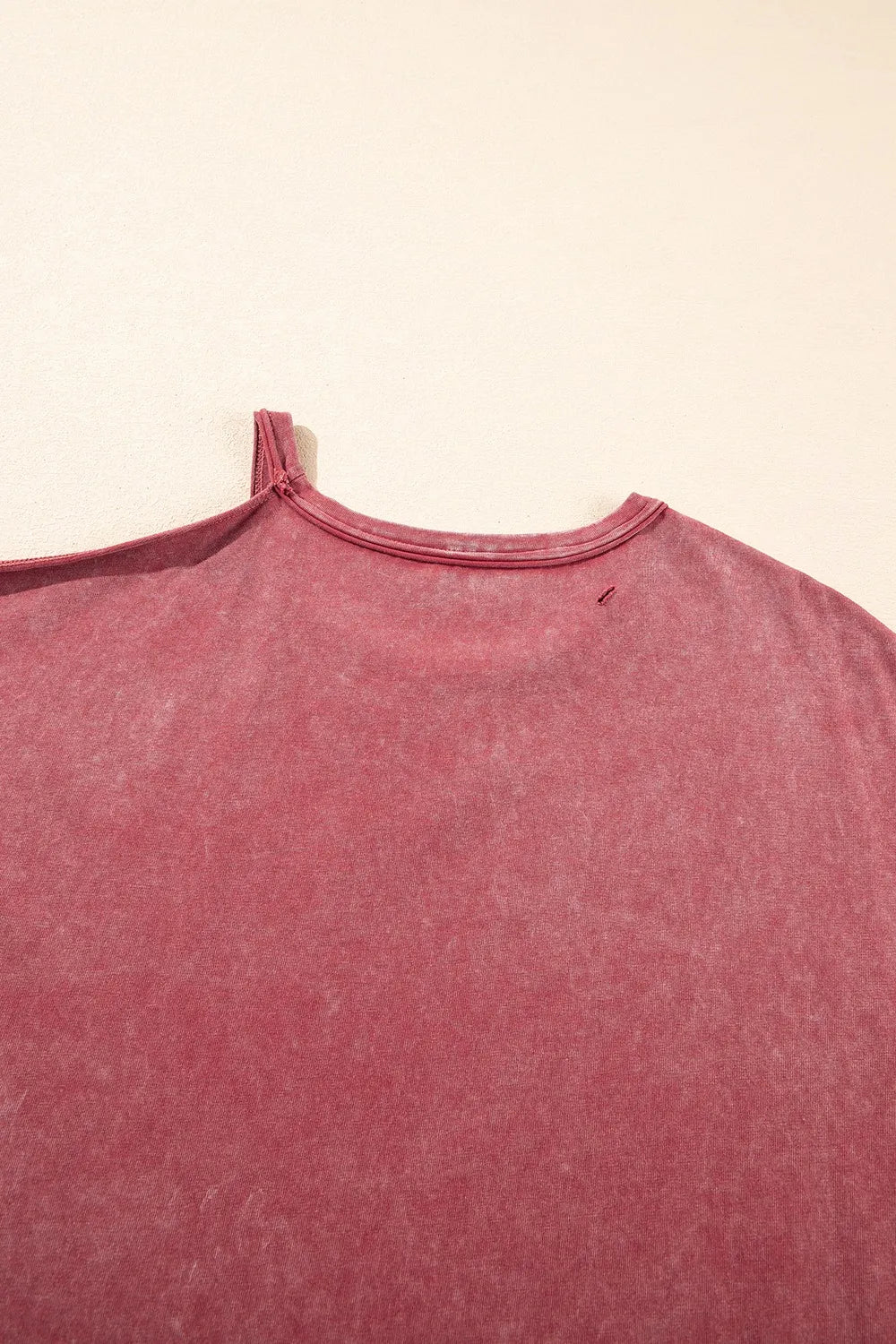 One Shoulder Half Sleeve Oversized Tunic T Shirt - MAD RUFFI