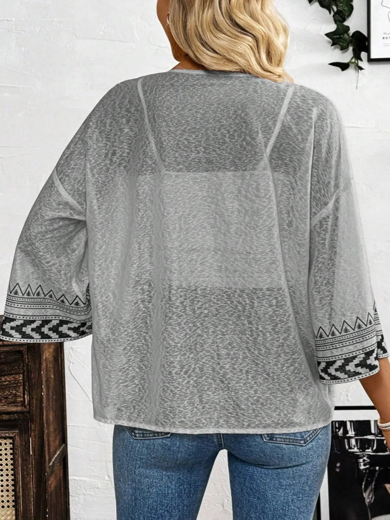 Open Front Kimono Cardigan - MAD RUFFI