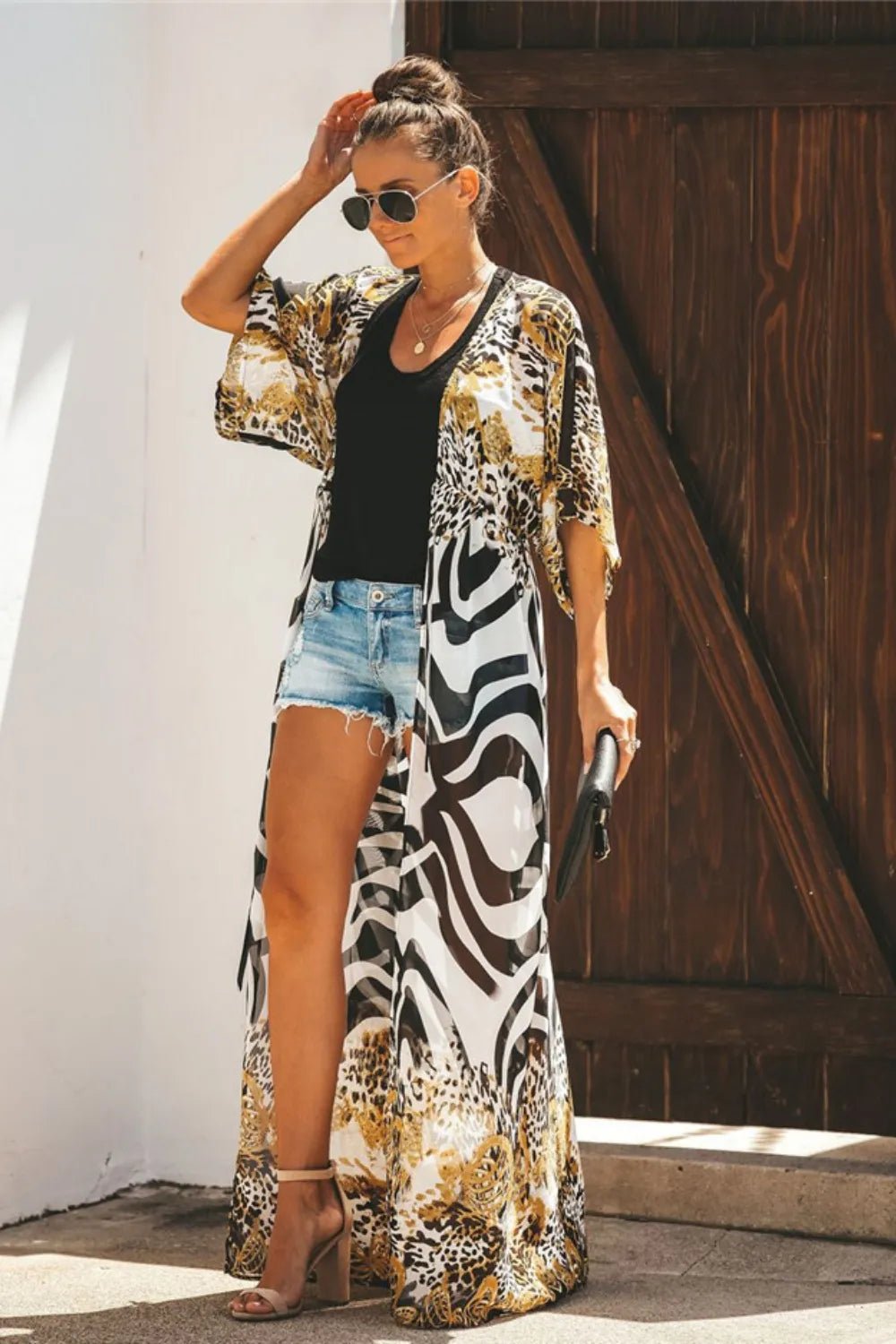 Open Front Leopard Cover - Up - MAD RUFFI