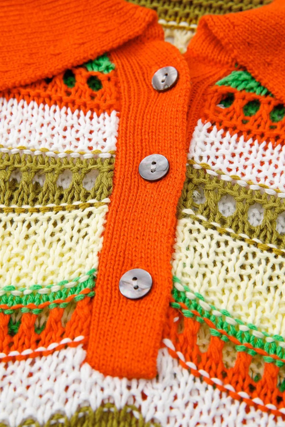 Openwork Stripe Sleeveless Sweater Dress - MAD RUFFI