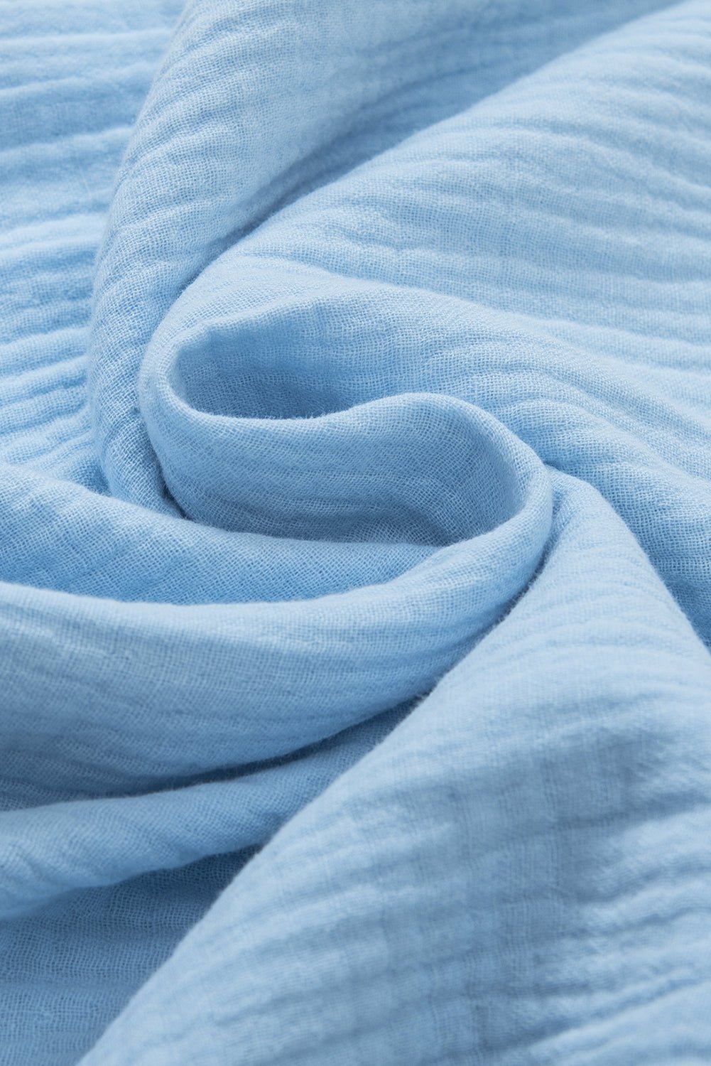 Orange Crinkled Ruffle Sleeve Blouse - MAD RUFFI