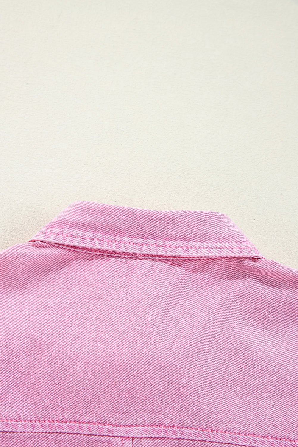 Orchid Petal Double Chest Pocket Denim Shirt Dress - MAD RUFFI