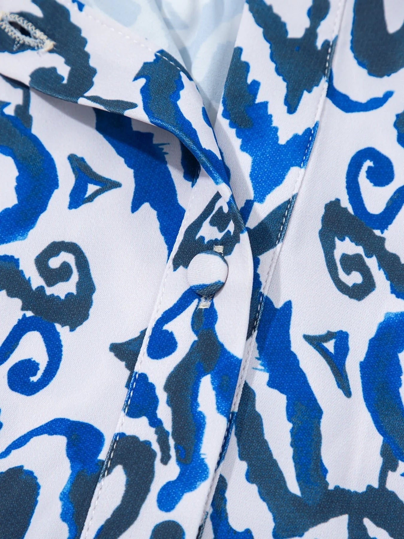 Paisley Print Long Sleeve Blouse - MAD RUFFI