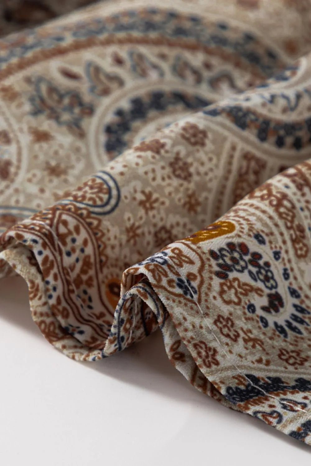 Paisley Printed Smocked Babydoll Cami - MAD RUFFI