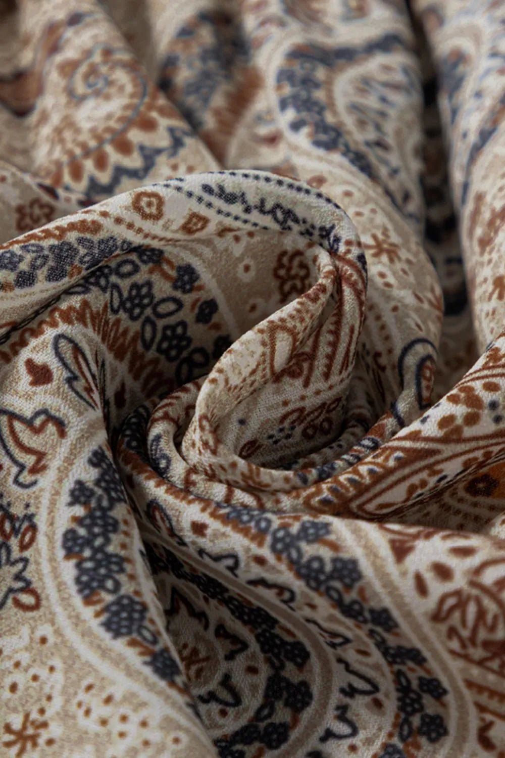 Paisley Printed Smocked Babydoll Cami - MAD RUFFI