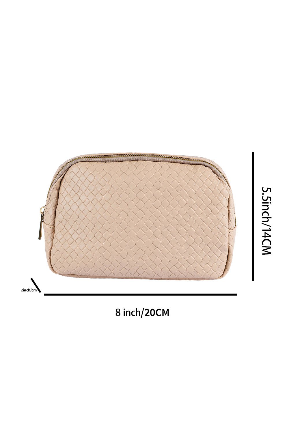 Parchment Checkered Zipped Buckle Strap Crossbody Bag - MAD RUFFI