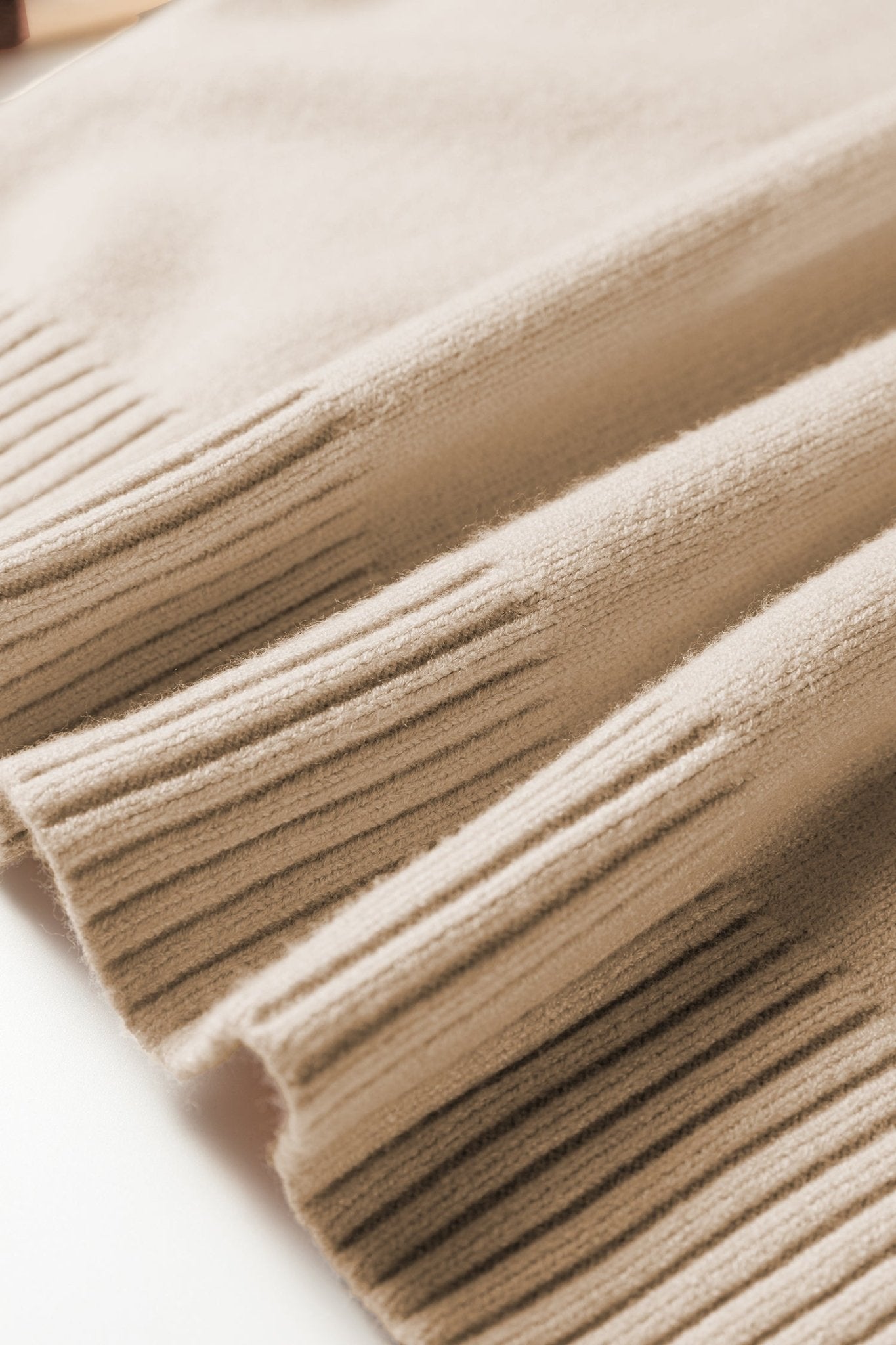 Parchment Colorblock Zipped Collared Pullover Sweater - MAD RUFFI