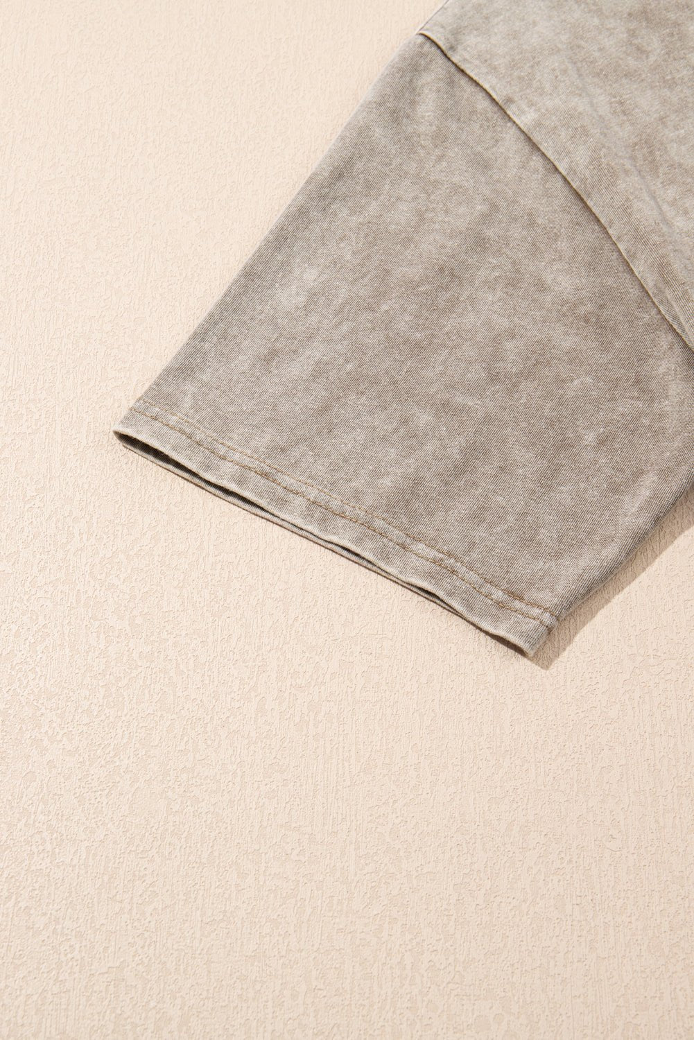 Parchment Mineral Washed Letter Graphic Top - MAD RUFFI