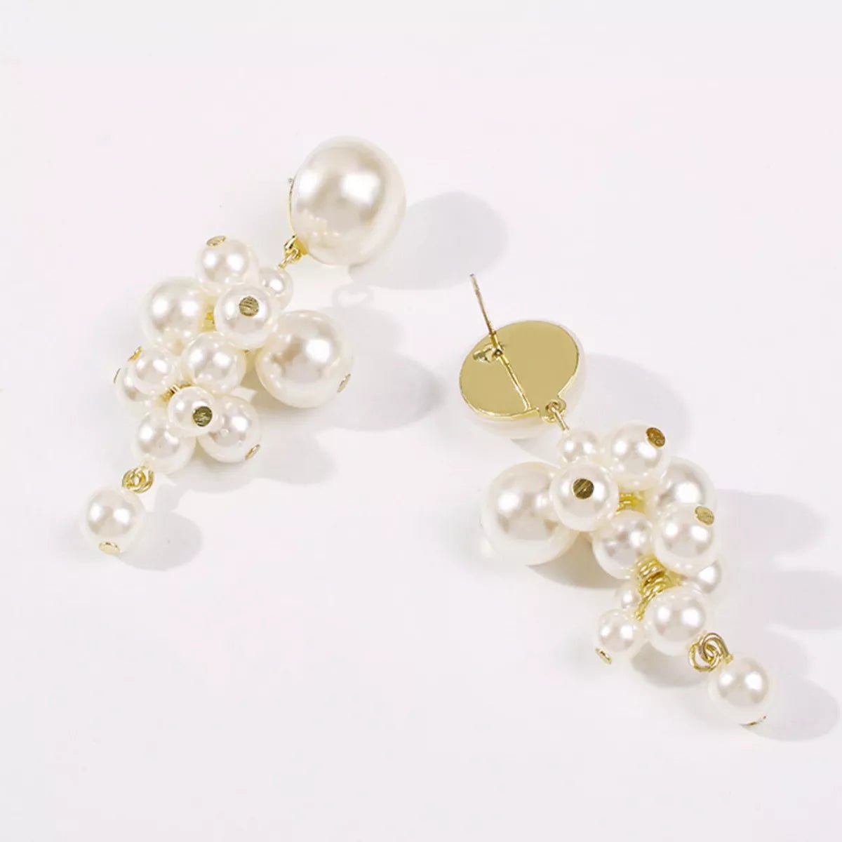 Pearl Cluster Dangle Earrings - MAD RUFFI