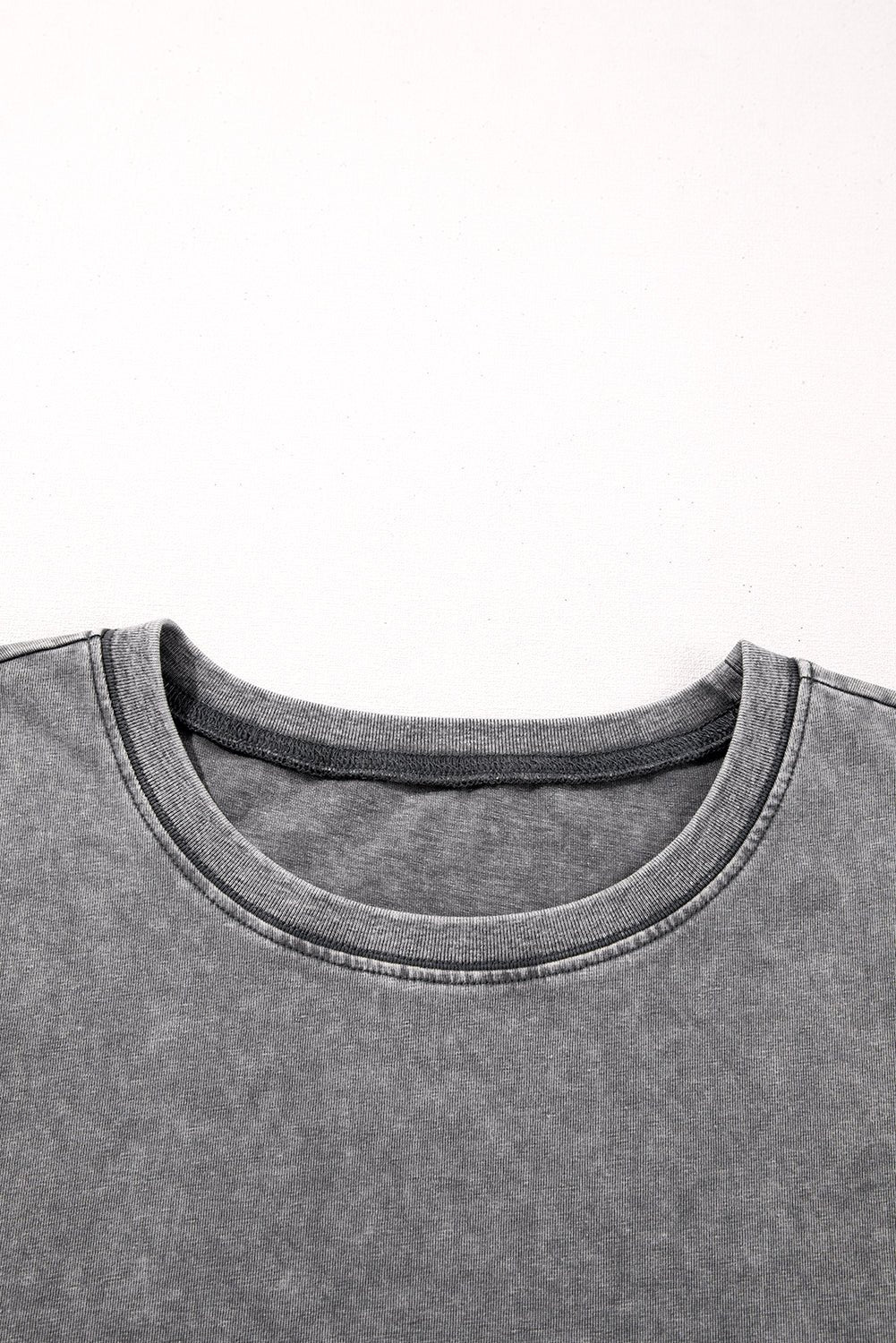 Philippine Gray Mineral Wash Half Sleeve Vintage T Shirt - MAD RUFFI