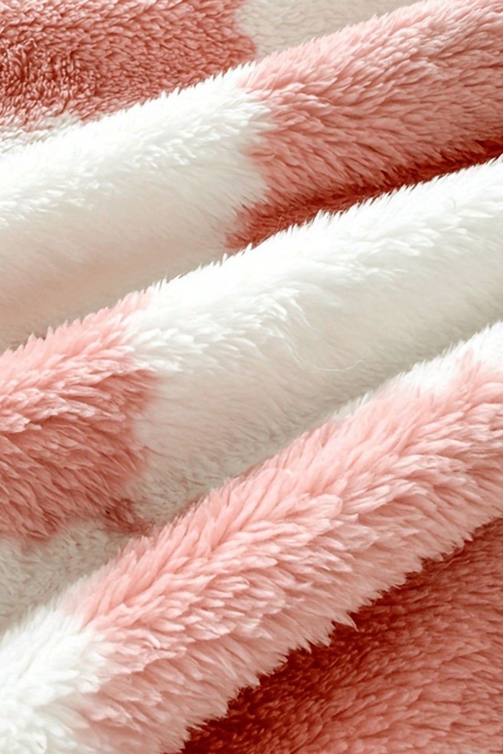 Pink Checkered Fluffy Coral Fleece Blanket - MAD RUFFI