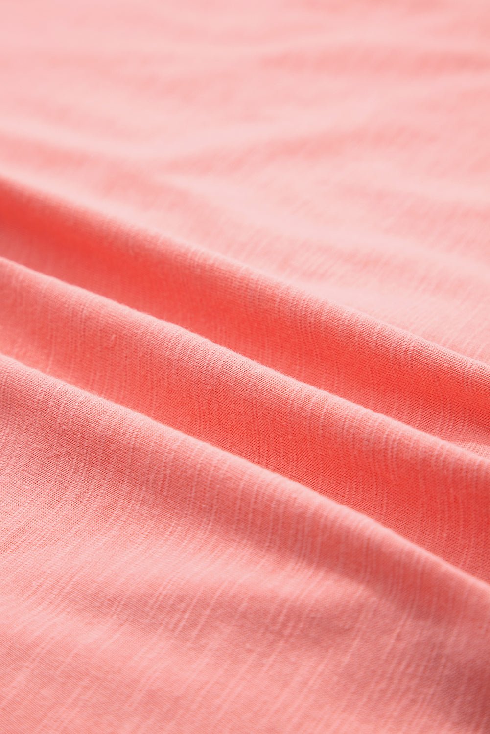 Pink Flower Patched Exposed Seam 3/4 Sleeve top - MAD RUFFI