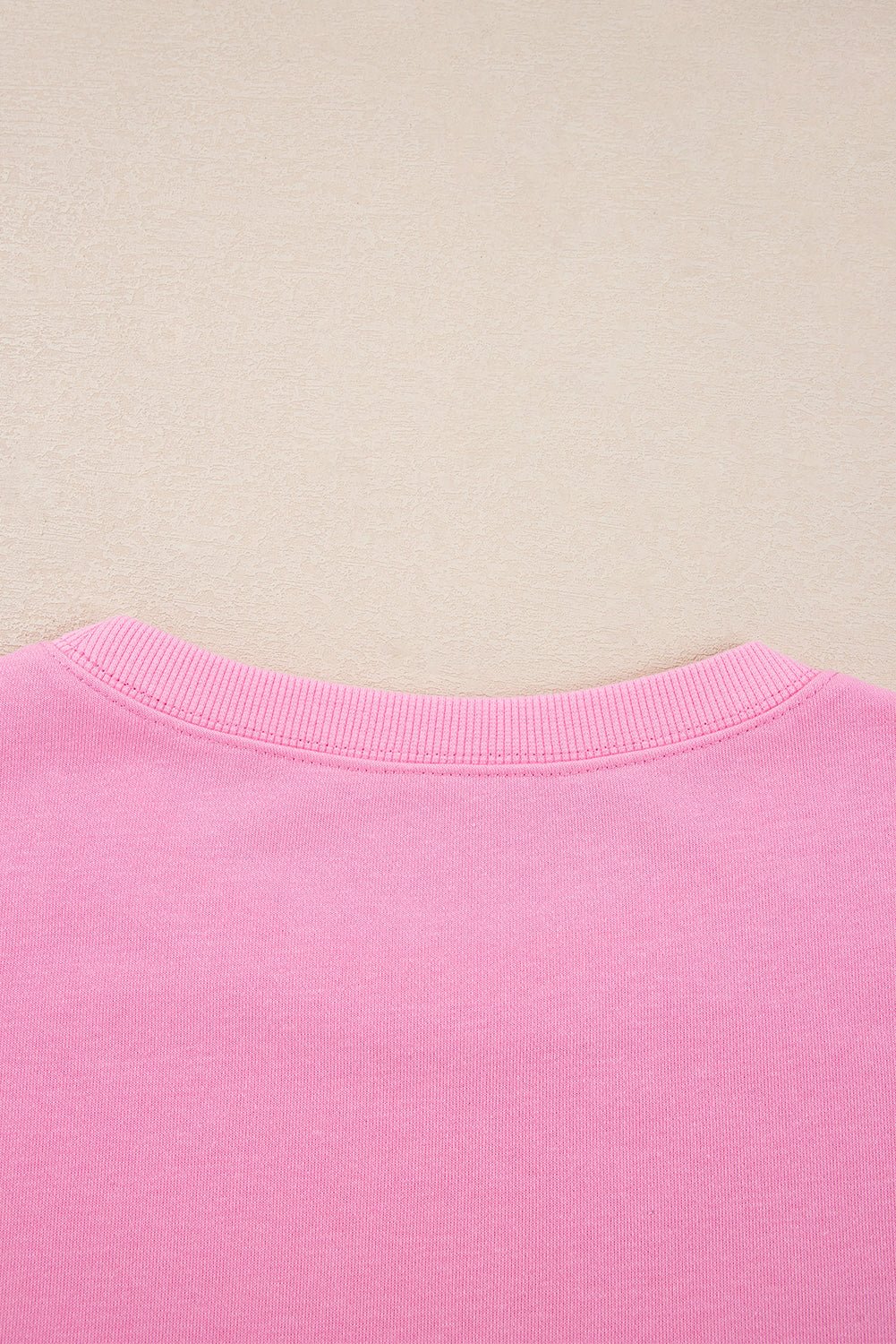 Pink Lace Bow Embroidered Dolman Sleeve Plus Size Sweatshirt - MAD RUFFI