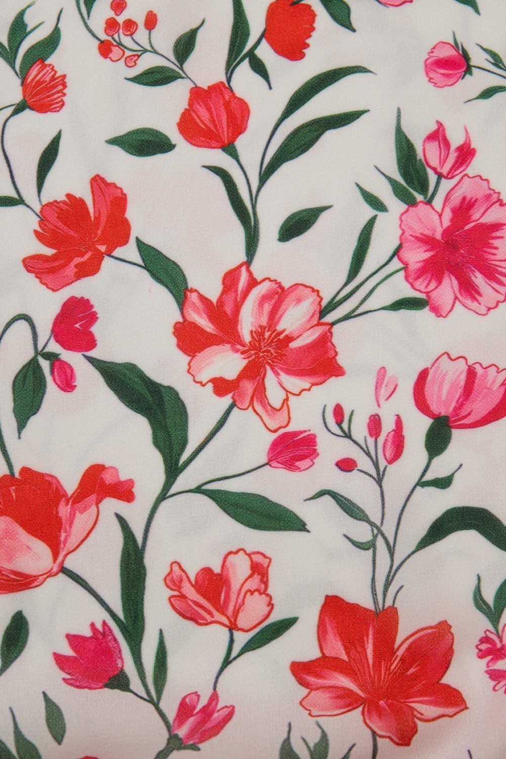 Pink Plus Size Floral Square Neck Puff Sleeve Ruffle Maxi Dress - MAD RUFFI