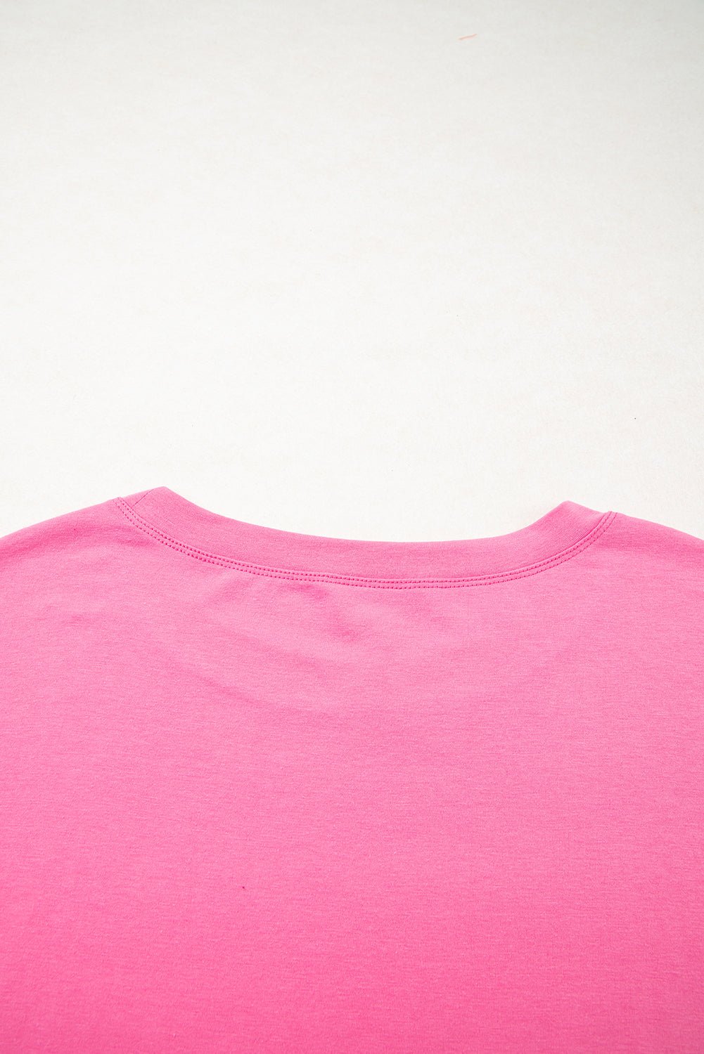 Pink Raw Edge Frayed Star Patched Plus Size Top - MAD RUFFI