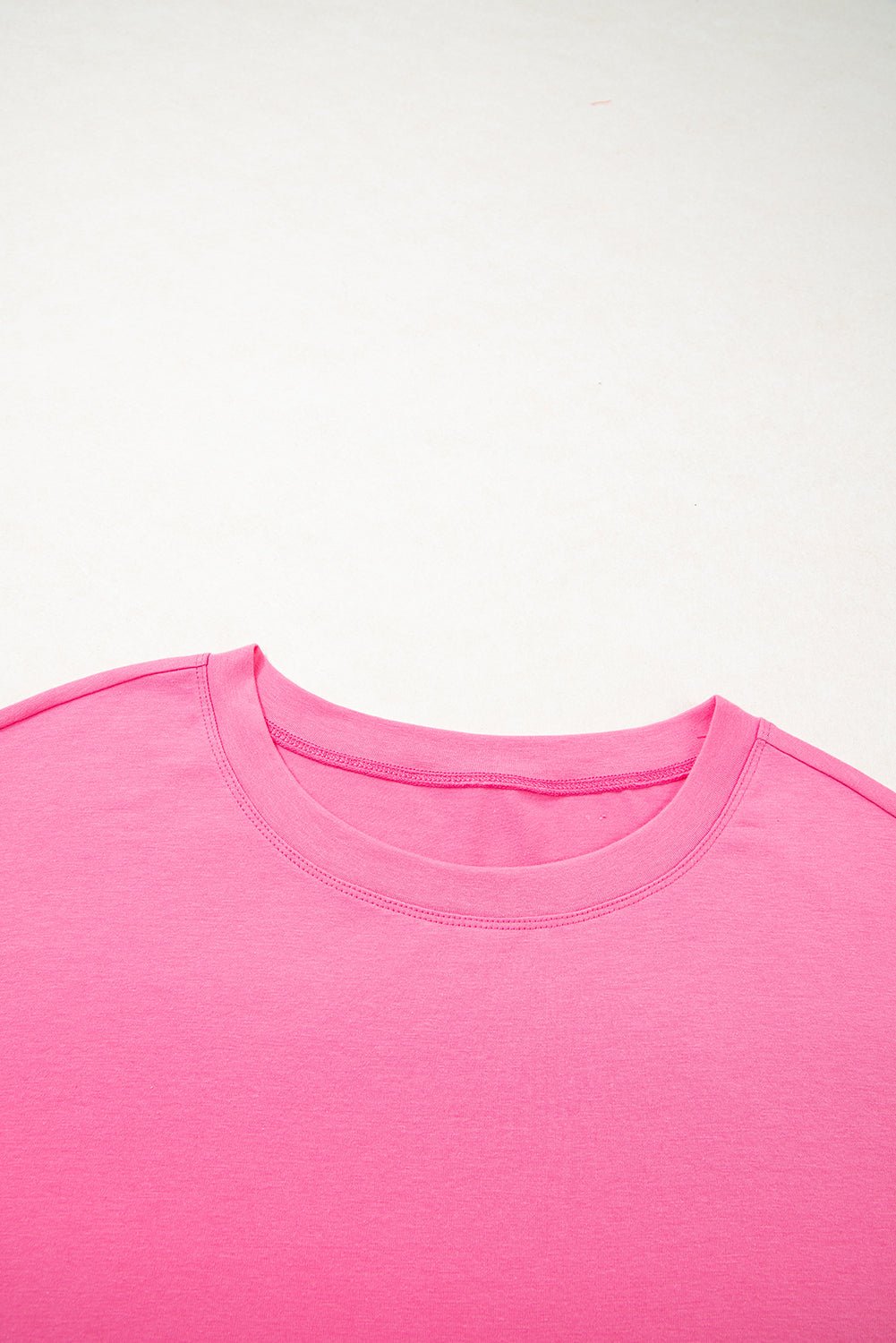 Pink Raw Edge Frayed Star Patched Plus Size Top - MAD RUFFI