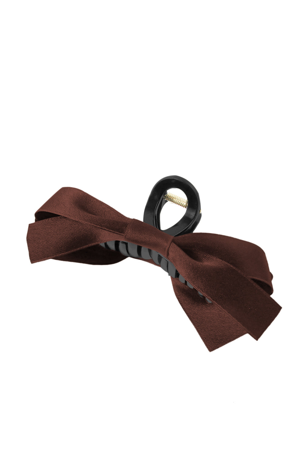 Pink Solid Color Ribbon Bow Decor Hair Clip - Hairband
