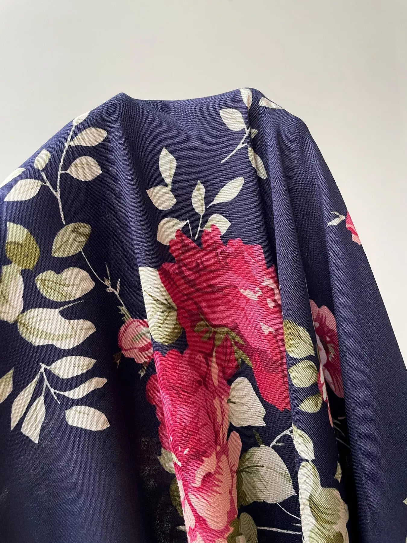 Plus Size Floral Print Short Sleeves V - Neck Dress - MAD RUFFI