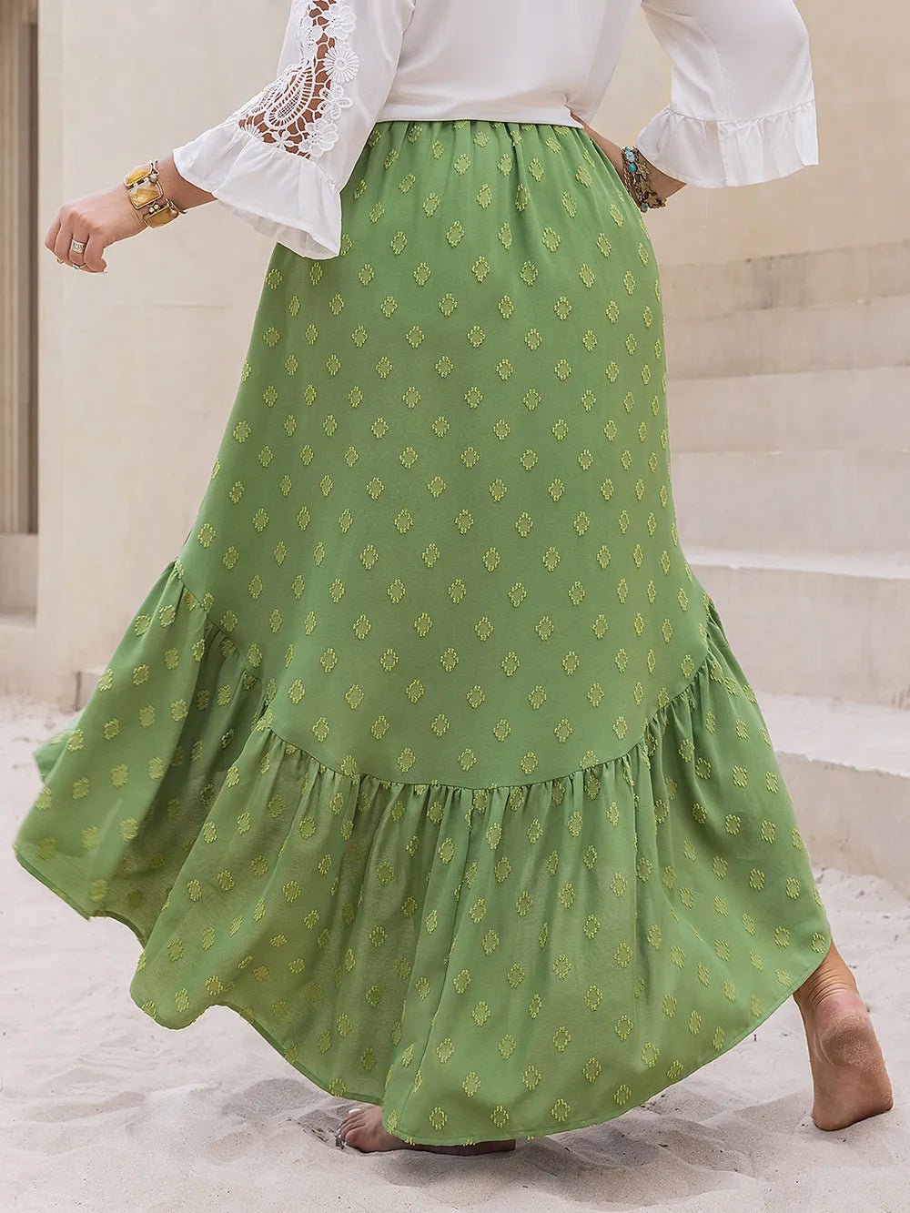 Plus Size High - Low Skirt - MAD RUFFI