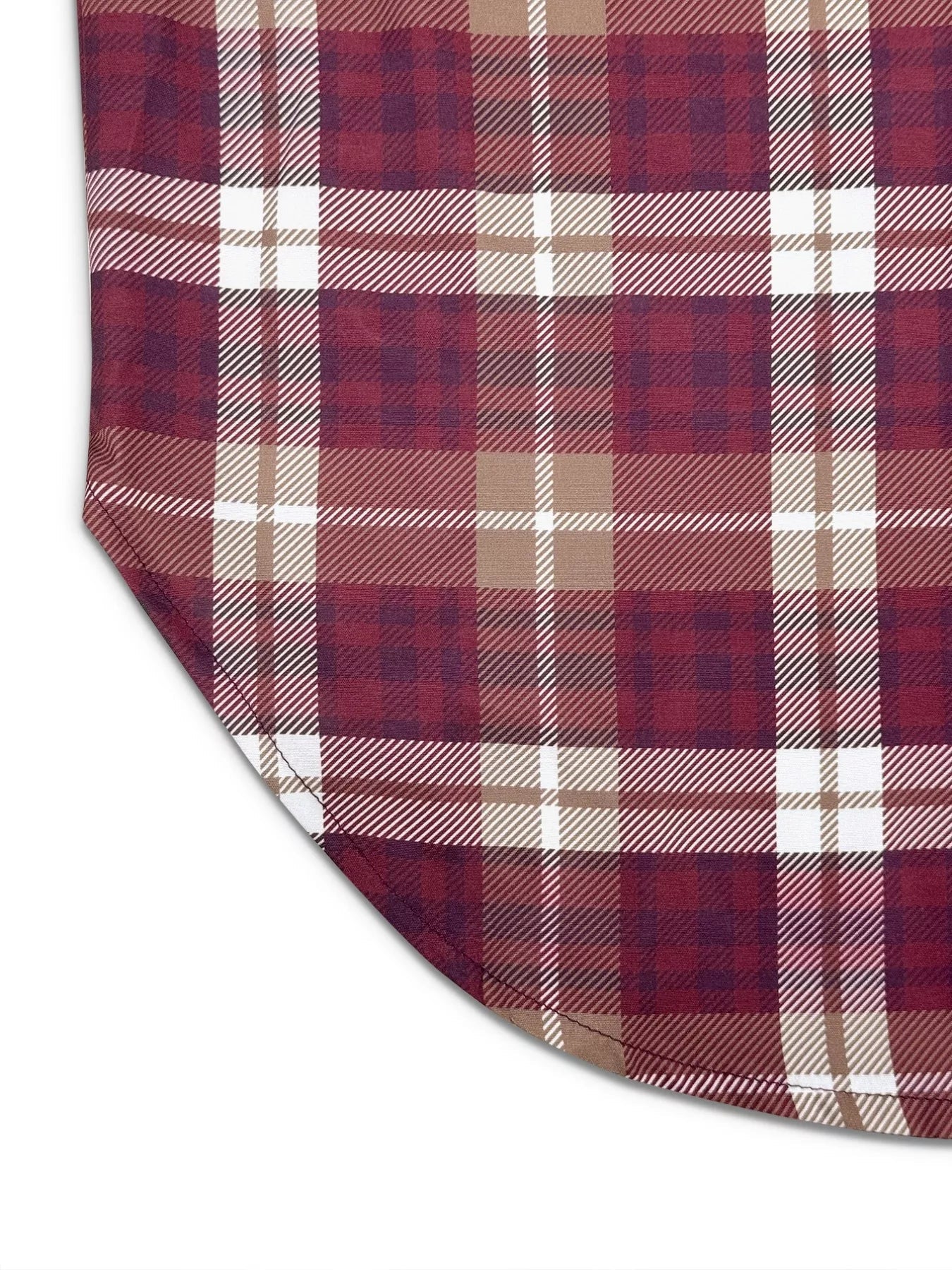 Plus Size Plaid Long Sleeve Mini Shirt Dress - MAD RUFFI