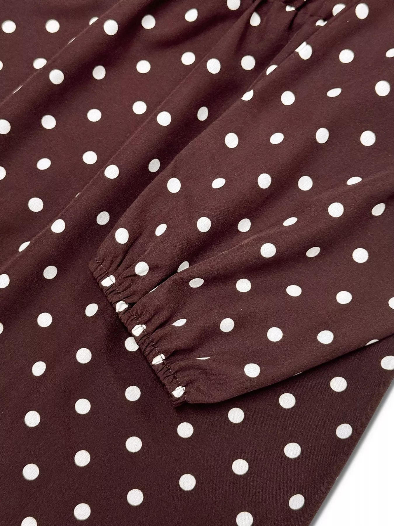 Plus Size Polka Dot Ruffle Hem Mini Dress - MAD RUFFI