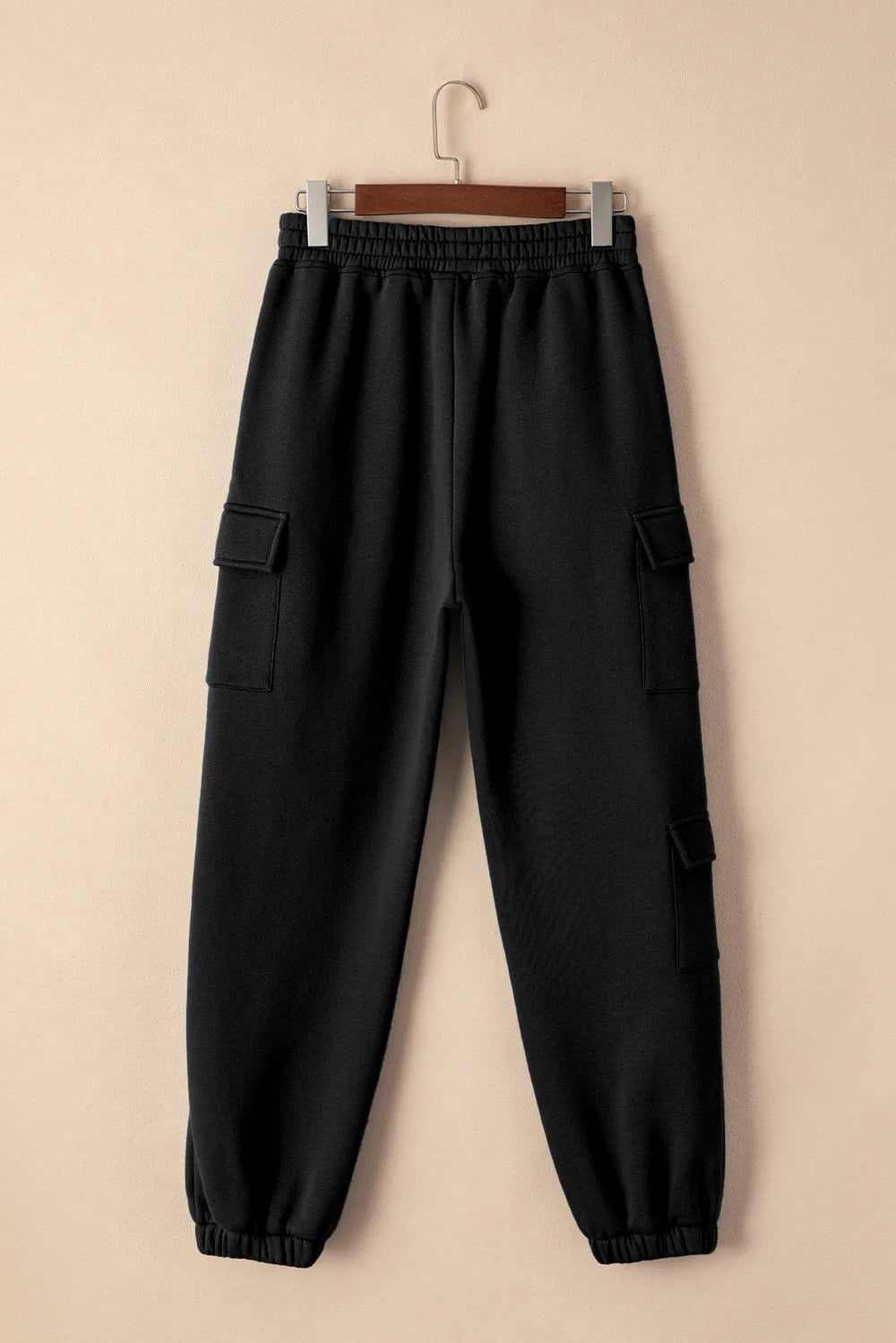 Pocketed Elastic Waist Active Joggers - MAD RUFFI