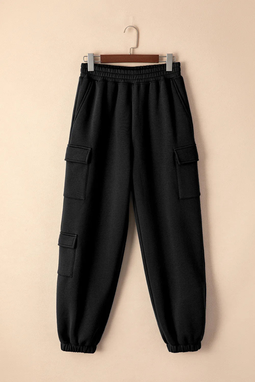 Pocketed Elastic Waist Active Joggers - MAD RUFFI