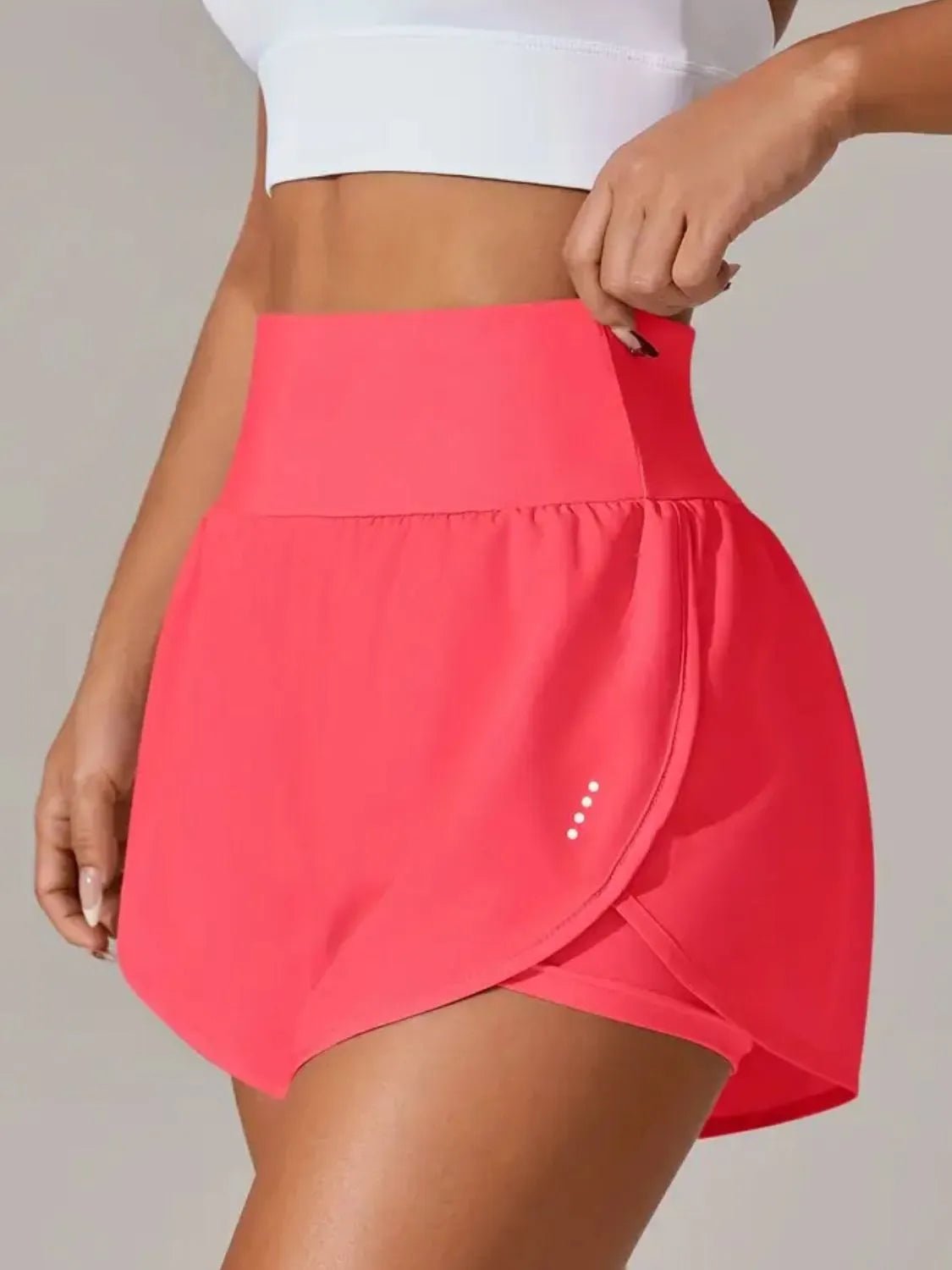Pocketed High Waist Active Shorts - MAD RUFFI