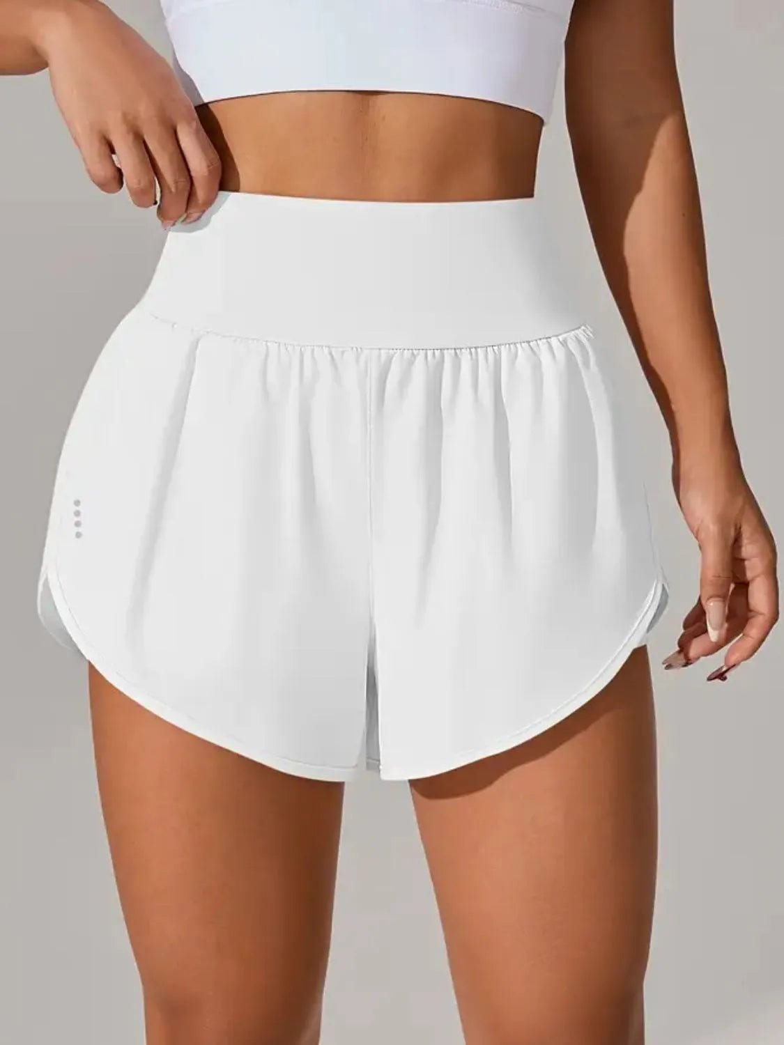 Pocketed High Waist Active Shorts - MAD RUFFI
