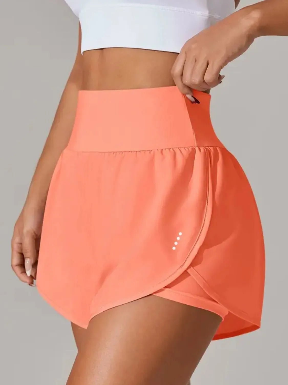 Pocketed High Waist Active Shorts - MAD RUFFI