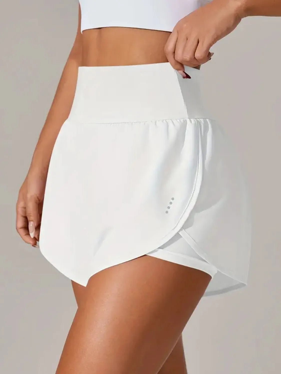 Pocketed High Waist Active Shorts - MAD RUFFI