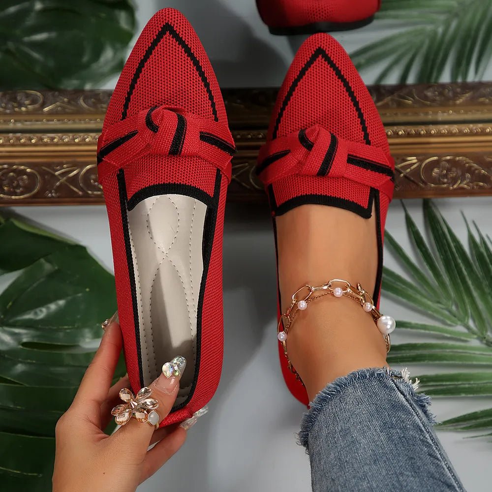 Point Toe Mesh Flat Slip - Ons - MAD RUFFI