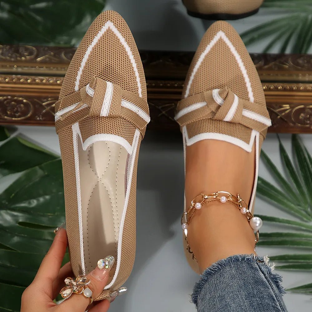 Point Toe Mesh Flat Slip - Ons - MAD RUFFI