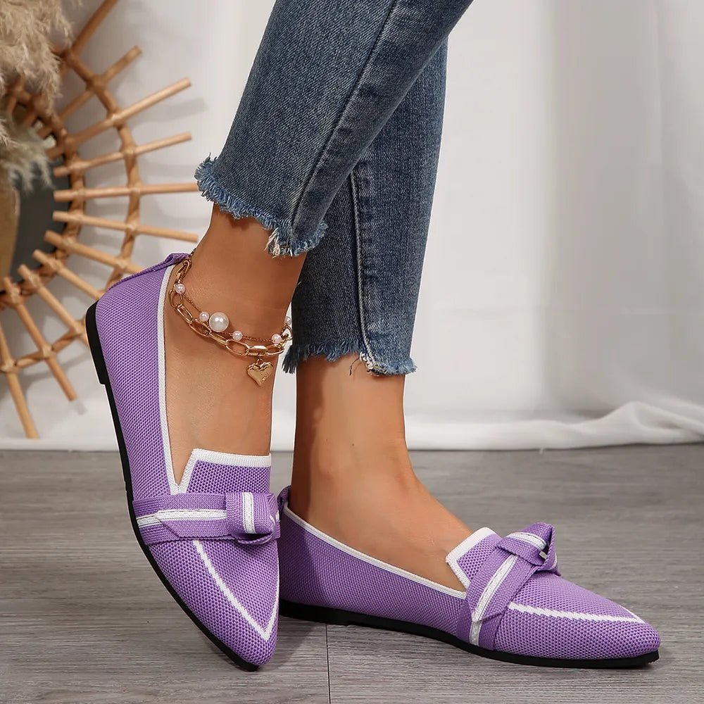 Point Toe Mesh Flat Slip - Ons - MAD RUFFI