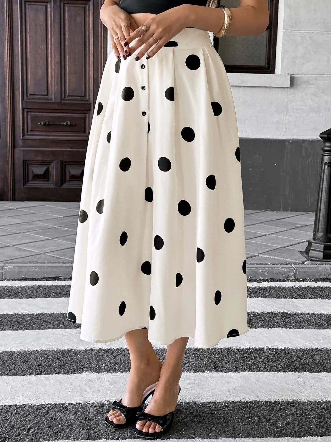 Polka Dot Skirt - MAD RUFFI