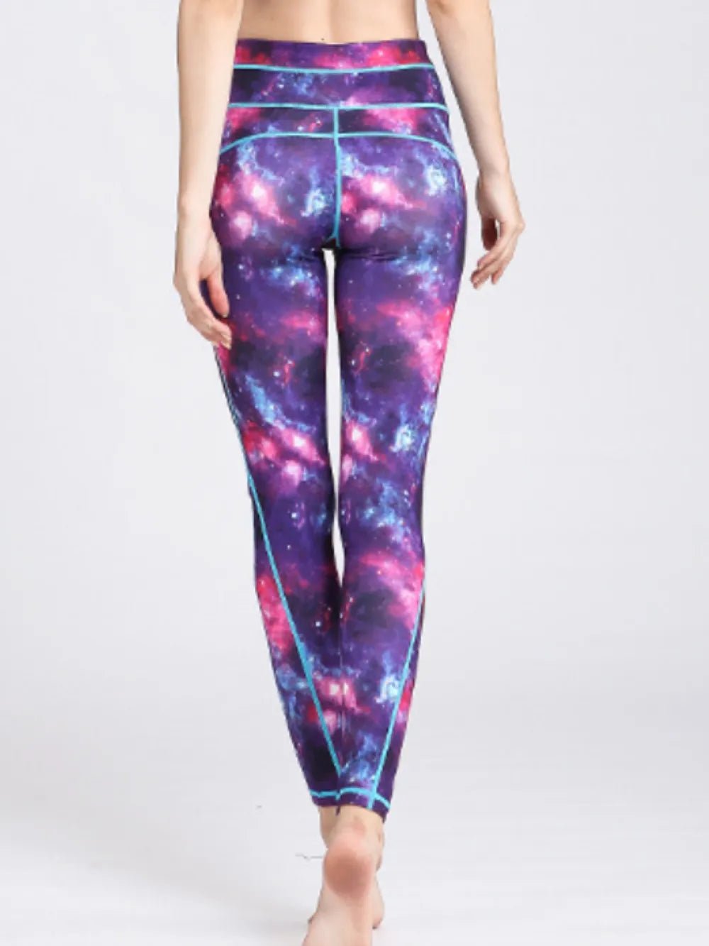 Printed Active High Waist Leggings - MAD RUFFI
