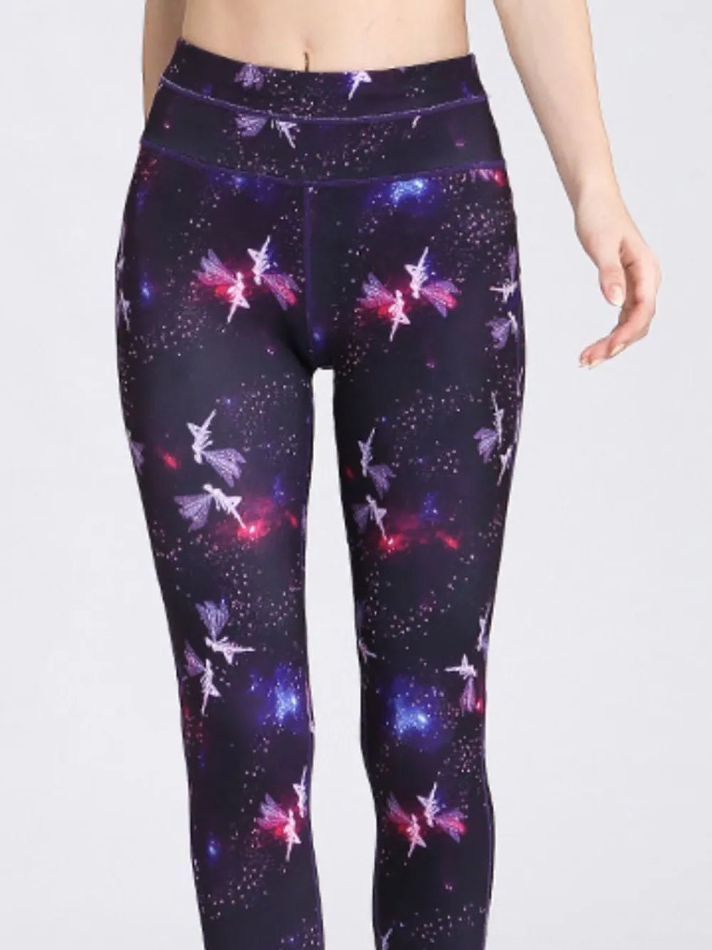 Printed Active High Waist Leggings - MAD RUFFI