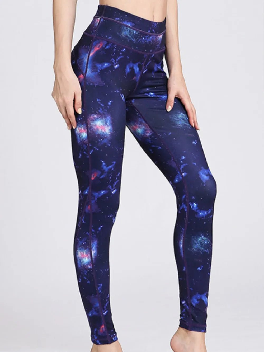 Printed Active High Waist Leggings - MAD RUFFI