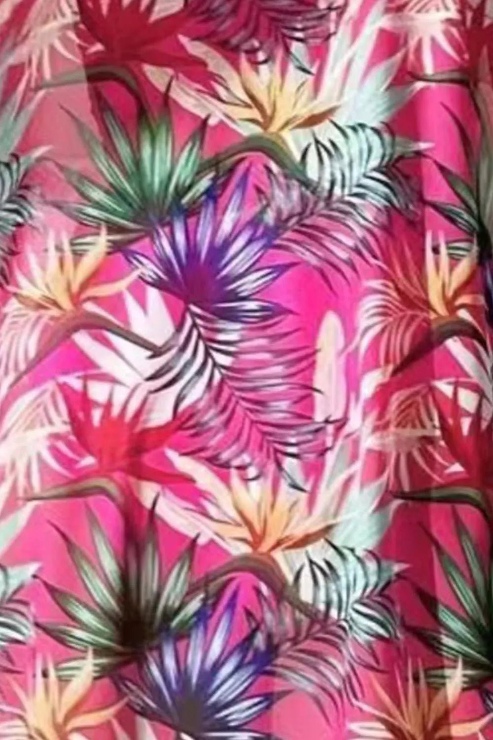 Printed Halter Neck Three - Piece Swim Set - MAD RUFFI