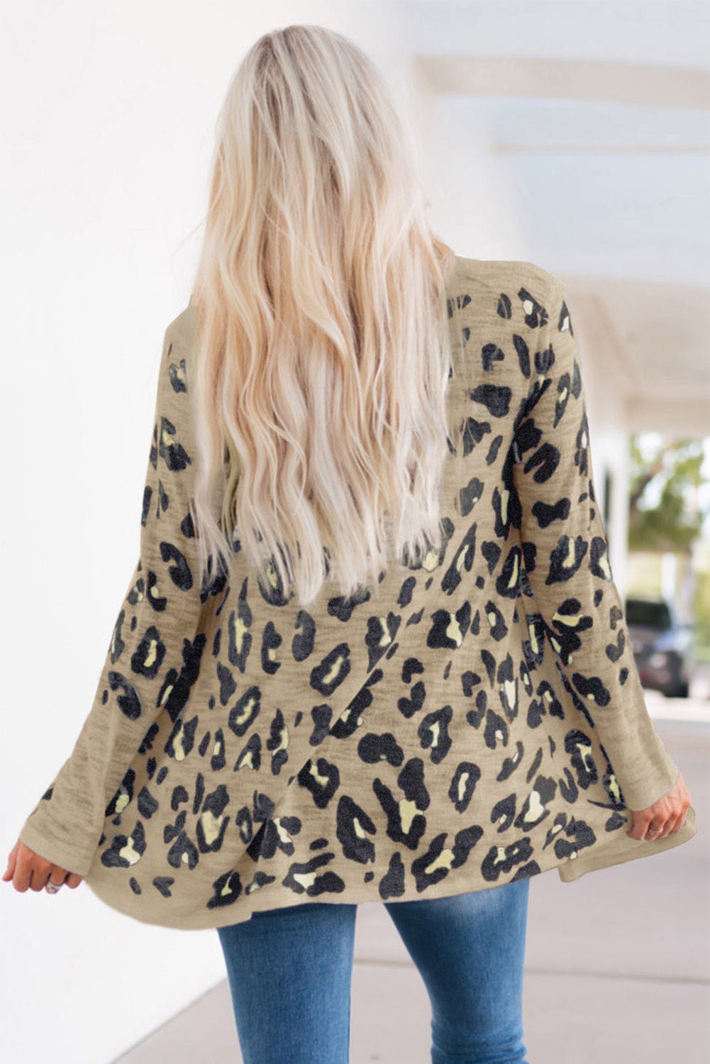 Printed Long Sleeve Cardigan - MAD RUFFI