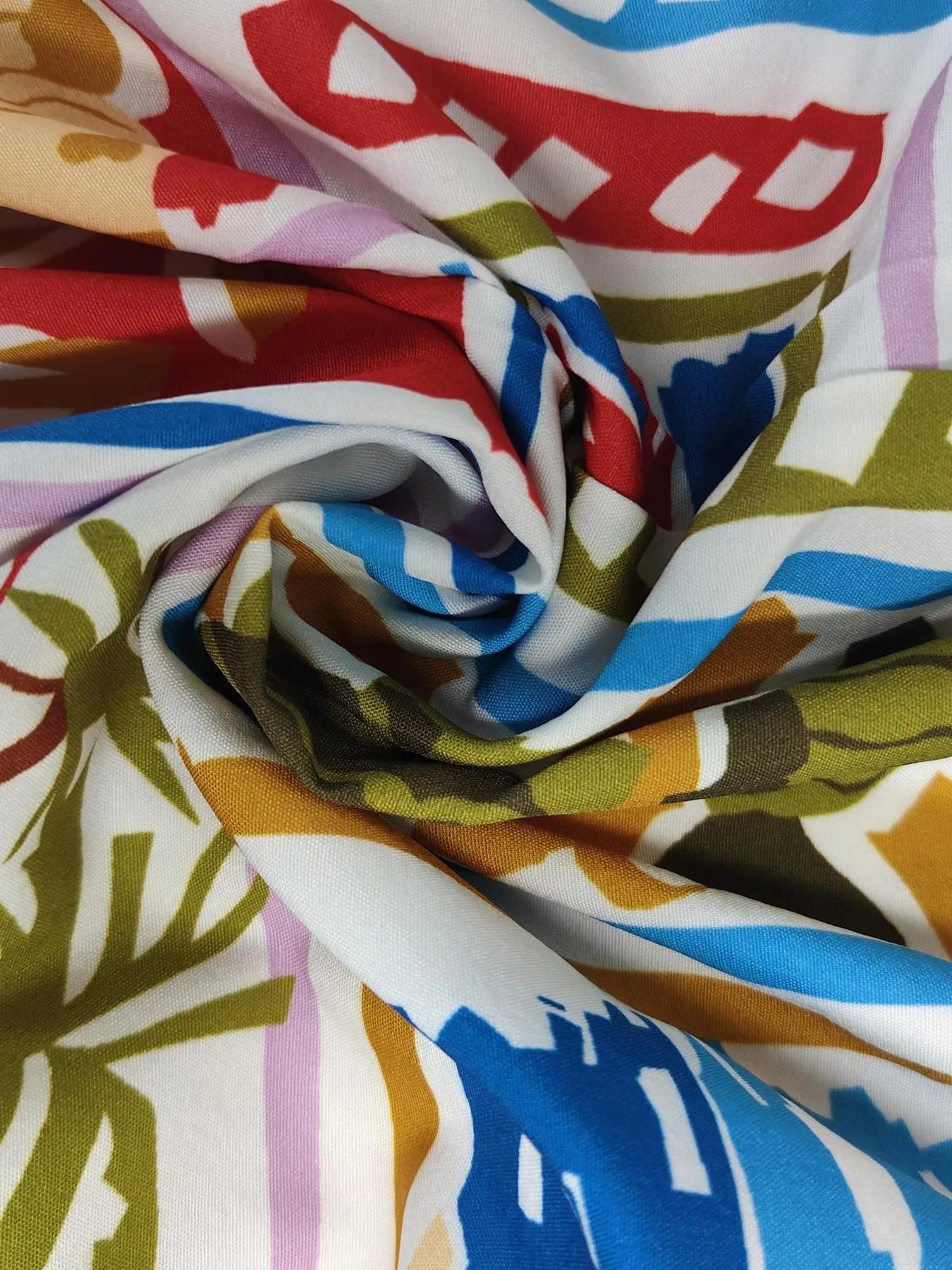 Printed Square Neck Cami Dress - MAD RUFFI