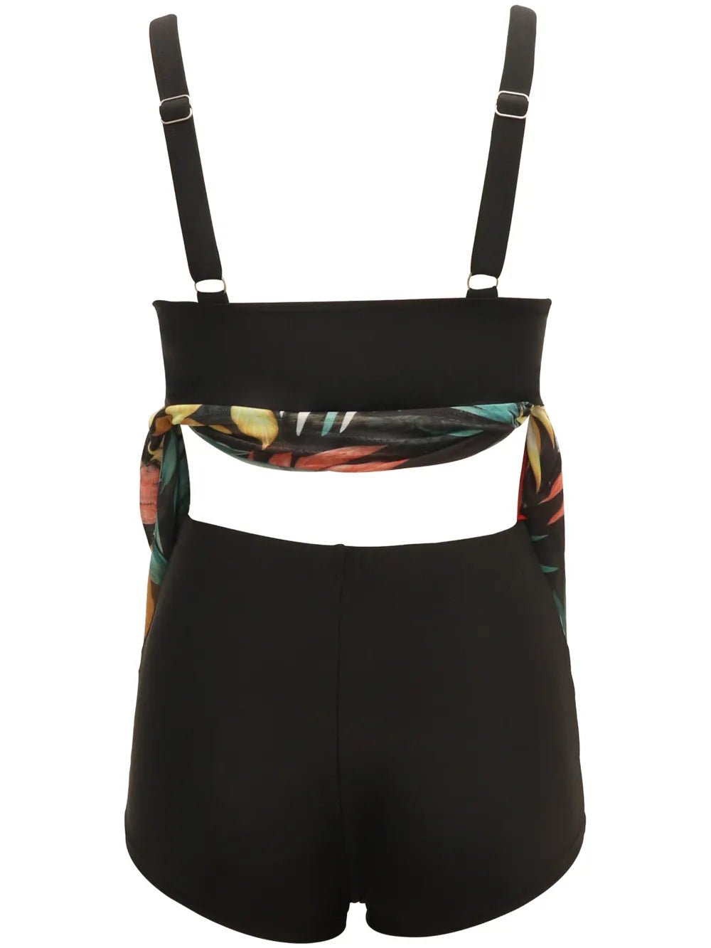 Printed Wide Strap Two - Piece Swim Set - MAD RUFFI